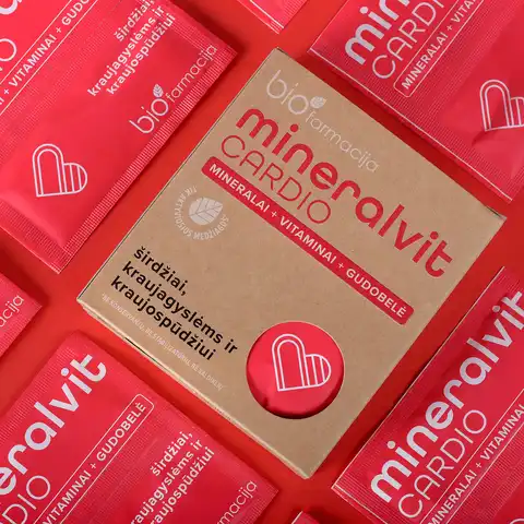 mineral cardio pakuotės dizainas